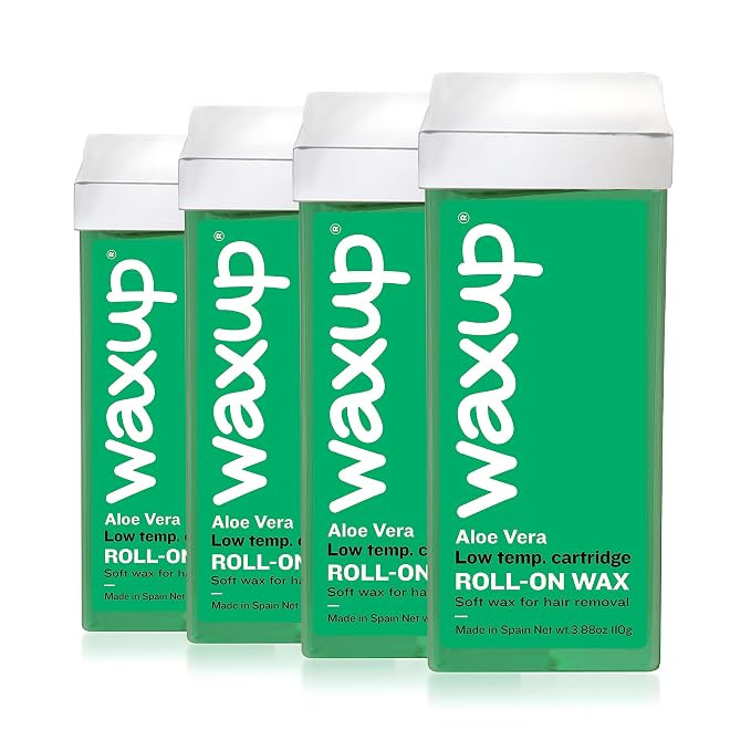 WAXUP Aloe Vera Depilatory Wax Roll-On, Wax Removal Roller Refill for Legs & Arms, 3.88 Ounce / 1... | Amazon (US)