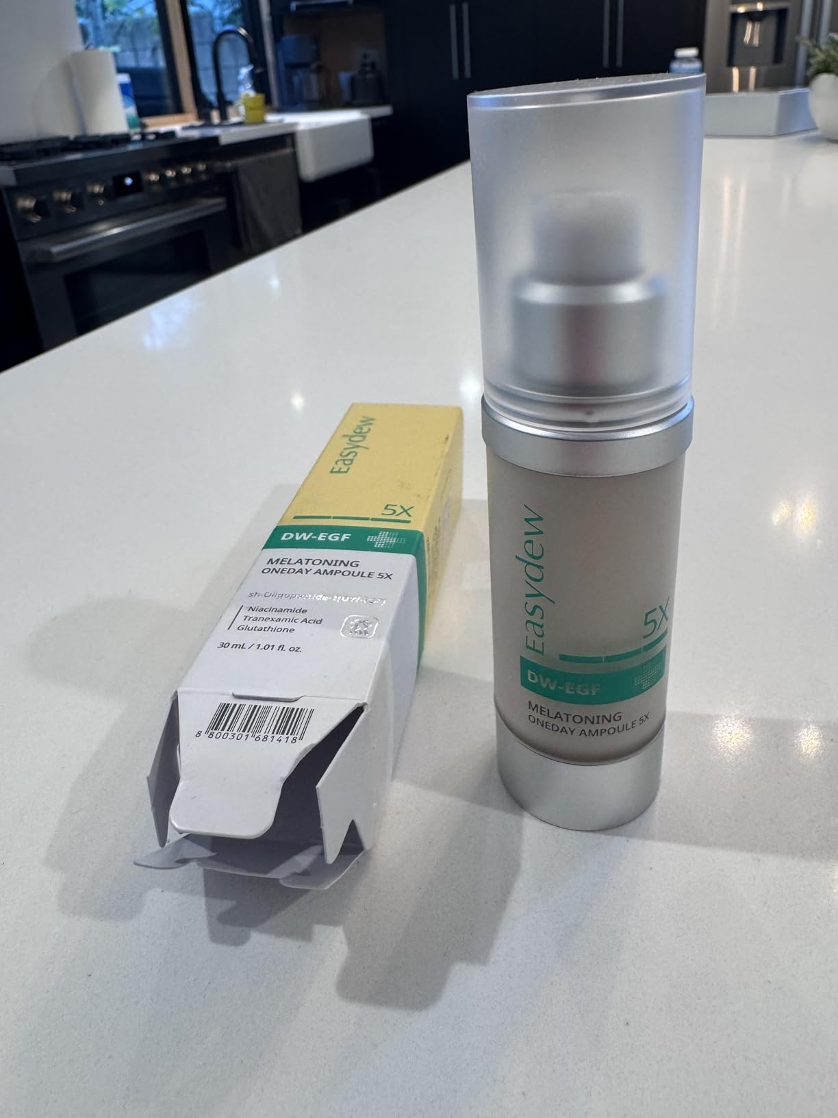 Easydew DW-EGF Melatoning Ampoule 1X - Hydrating Dark Spot Serum with Niacinamide & Glutathione f... | Amazon (US)