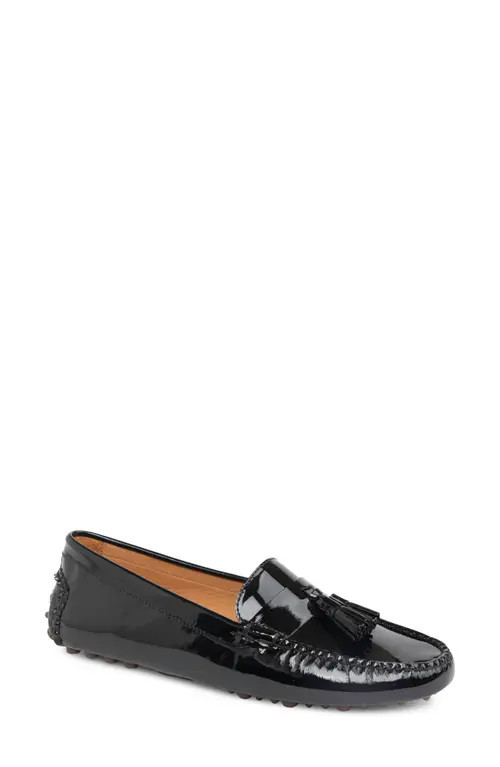 patricia green Jordan Moc Toe Tassel Loafer in Black Patent at Nordstrom, Size 9.5 | Nordstrom