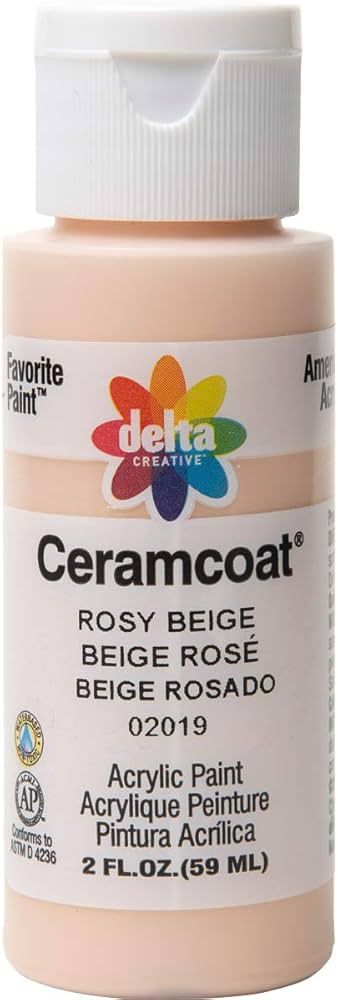 Delta Creative Ceramcoat Acrylic Paint in Assorted Colors (2 oz), 2019, Fleshtone | Amazon (US)