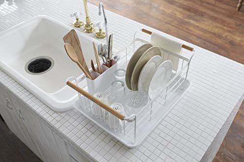 Yamazaki Home Sink Dish Rack with Removeable Drainer Tray, Kitchen Drying Organizer Holder, One S... | Amazon (US)