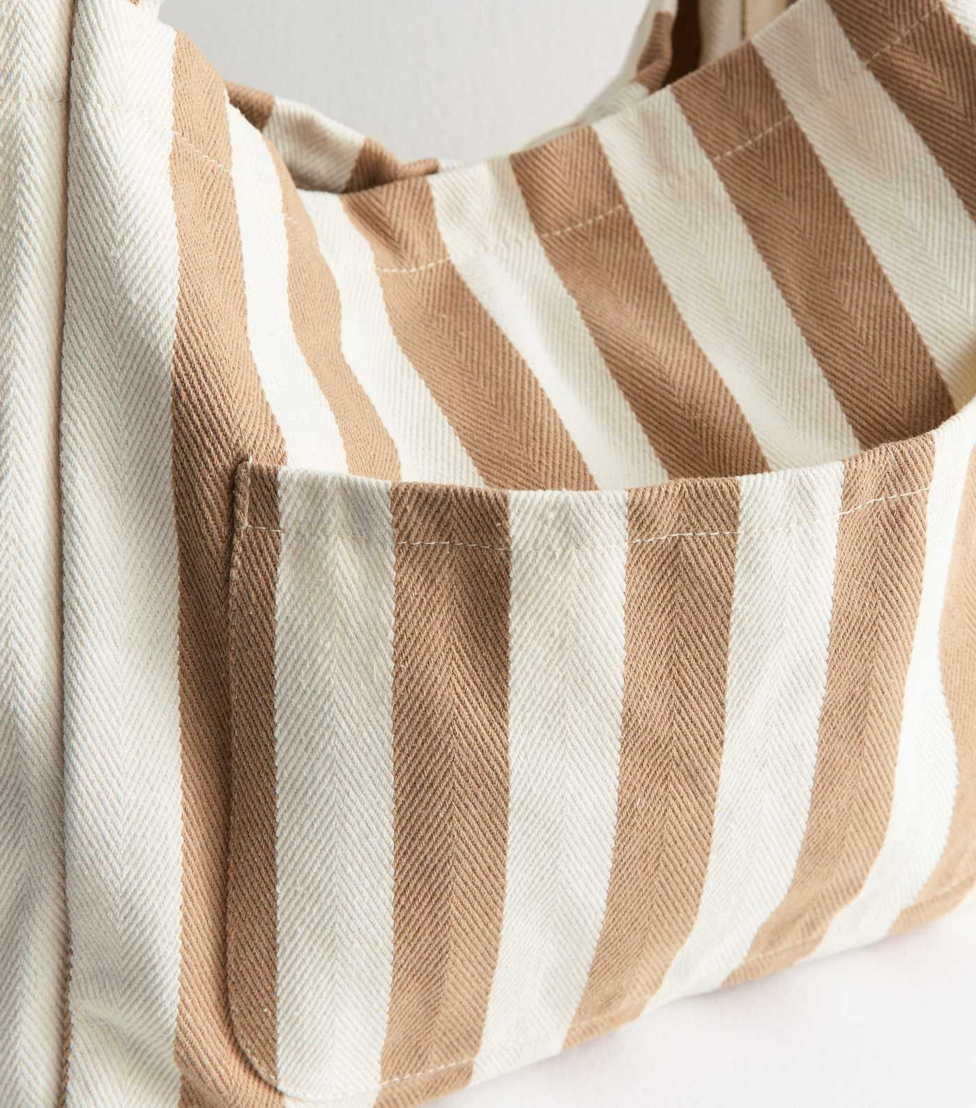 Brown Striped Slouchy Tote Bag | New Look | New Look (UK)
