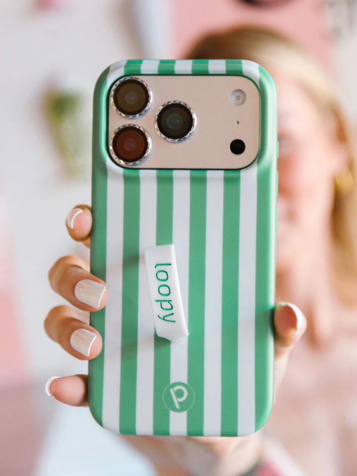 Loopy Cases - Spearmint Stripes | Loopy Cases