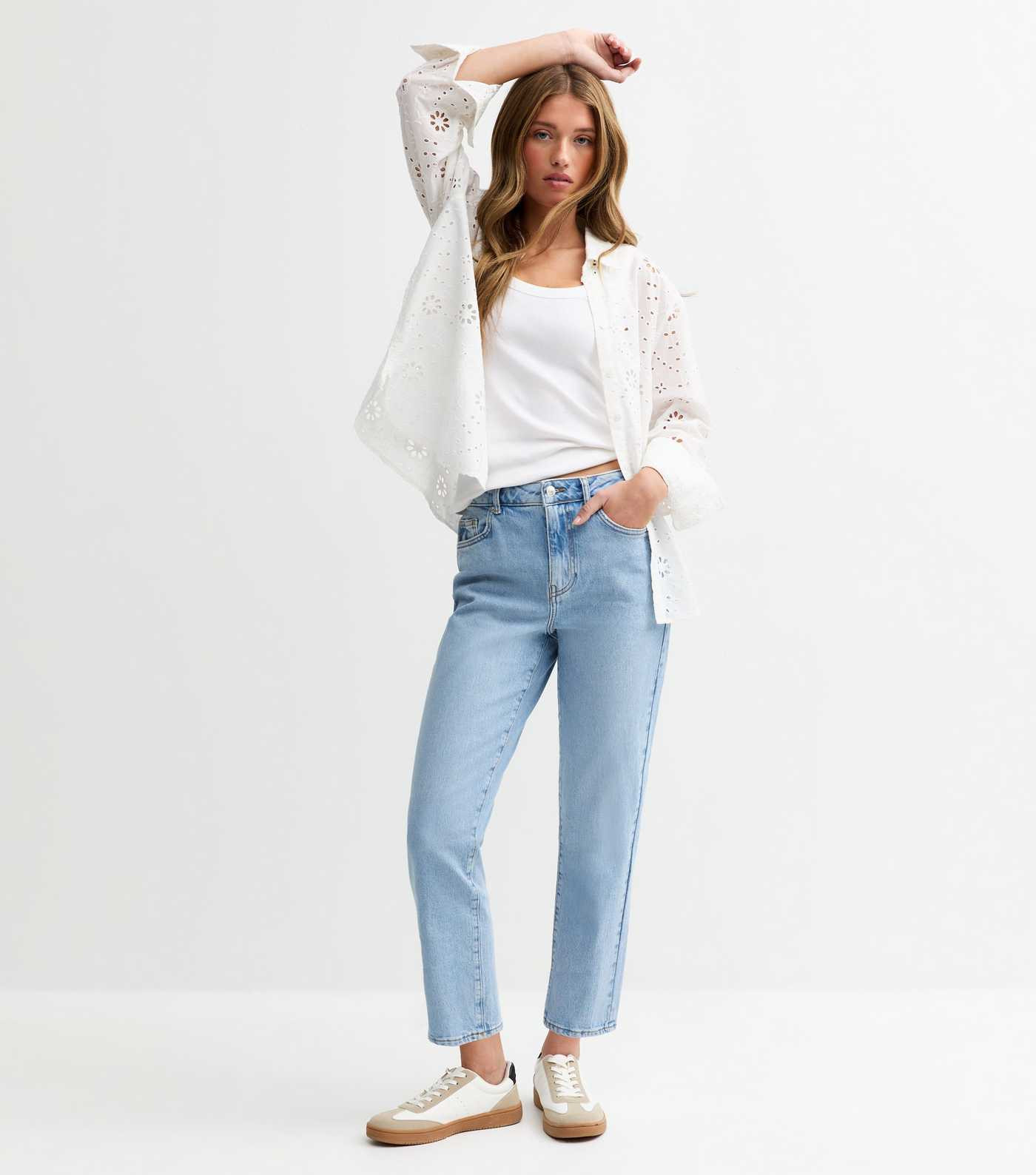Pale Blue Straight Hannah Jeans
						
						Add to Saved Items
						Remove from Saved Items | New Look (UK)