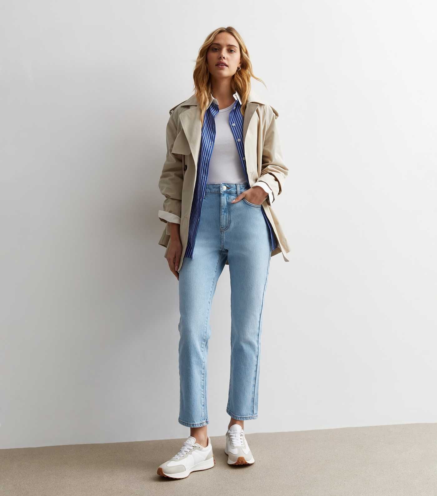 Pale Blue Straight Hannah Jeans | New Look | New Look (UK)