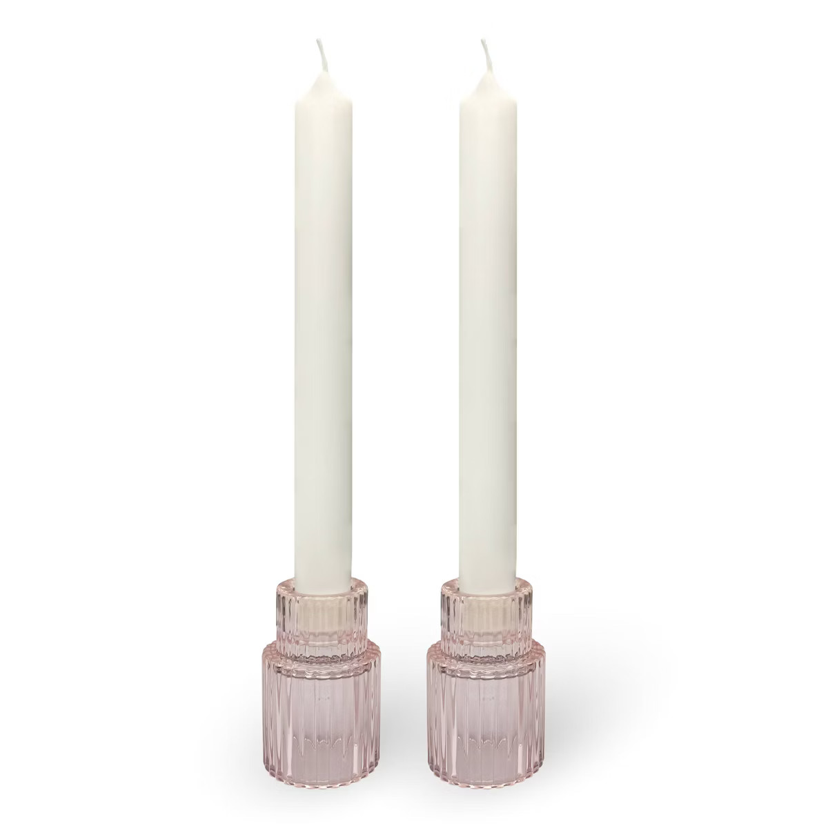 Valentine's Day 2pk 8" Taper Candles with Holder Set - Bullseye's Playground™ | Target