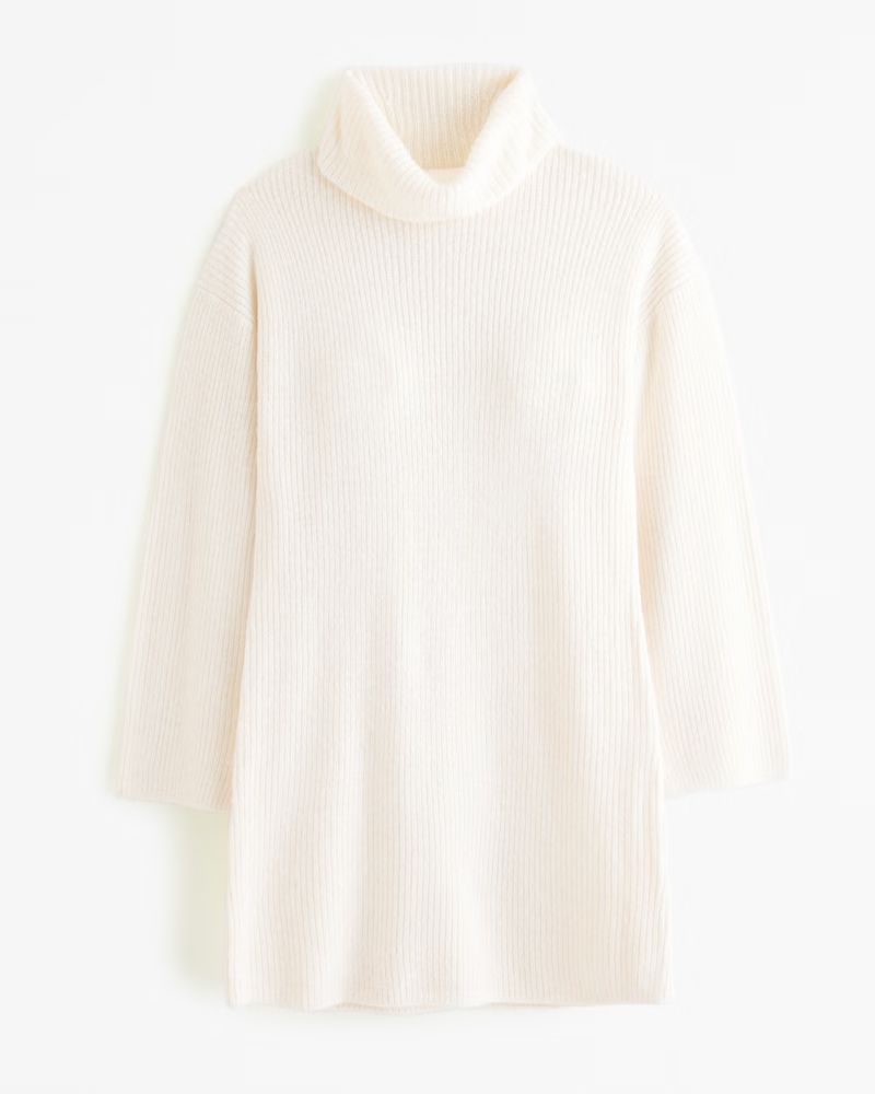 Women's Long-Sleeve Turtleneck Mini Sweater Dress | Women's Dresses & Jumpsuits | Abercrombie.com | Abercrombie & Fitch (US)