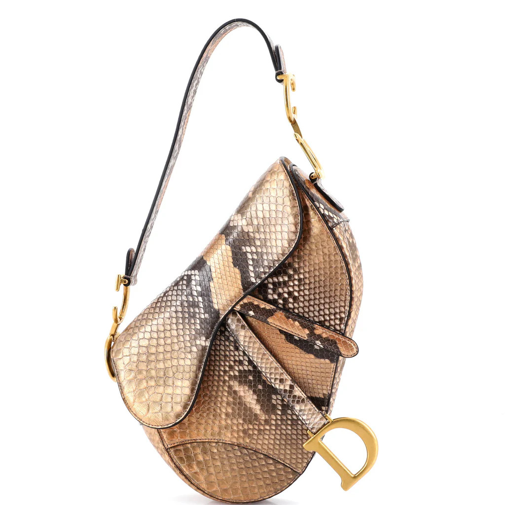 Saddle Handbag Python Medium | Rebag