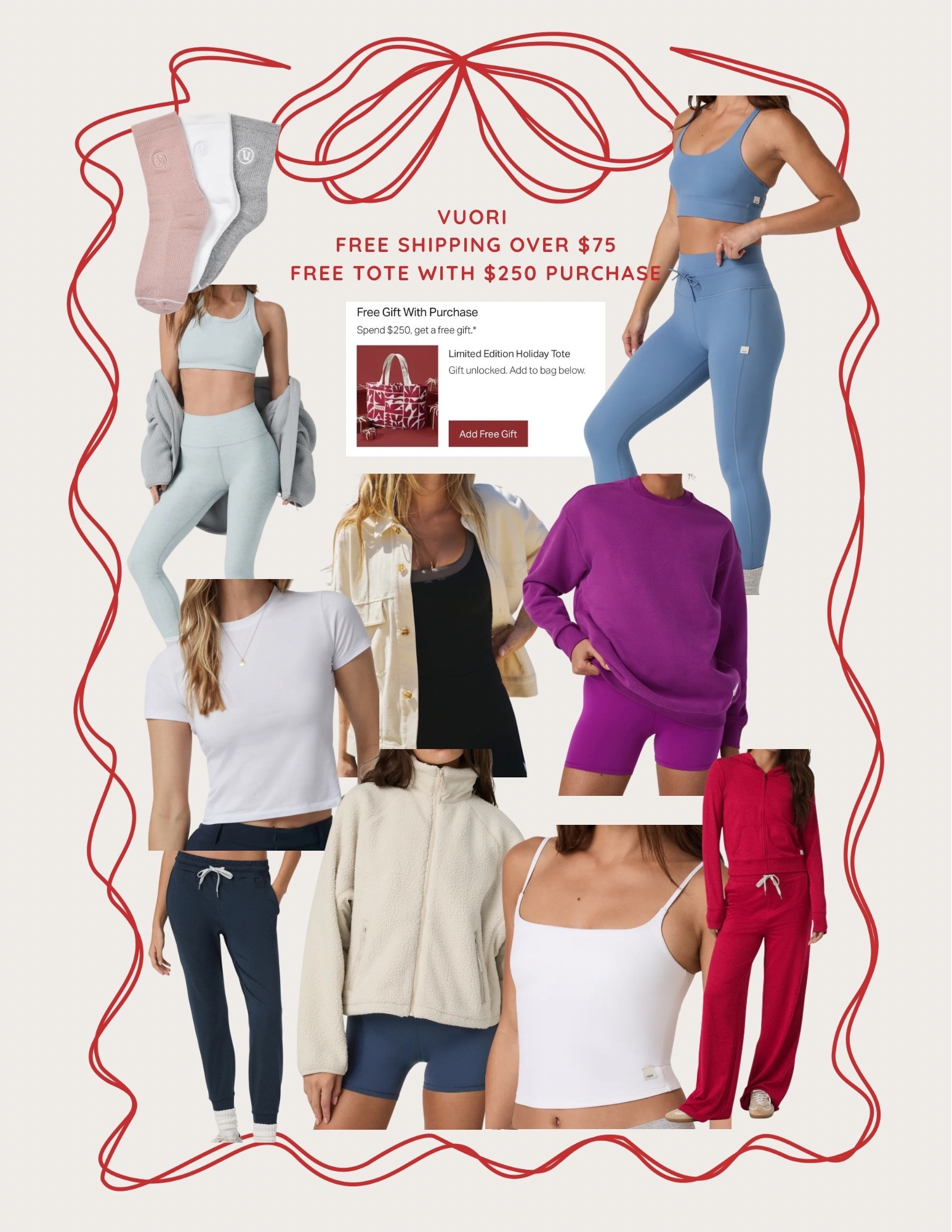 VUORI - Free Shipping on orders over $75 + score a holiday tote bag when you spend $250! 

#LTK12days #12daysofLTK #vuori 

#LTKActive #LTKHoliday #LTKGiftGuide