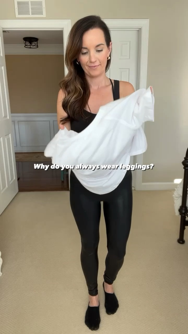 I am who I am 👌🏼

I’m all about comfy these days. These faux leather leggings are just as comfortable as my favorite sweats but give you a polished put together look. They are SO flattering. If between sizes, I’d size up. I’m 5’3 and wearing petite.

My white shirt is the perfect length for layering or to wear with leggings. It comes in 39 colors wearing size s. 

Amazon sweatshirt is almost identical to the FP sweatshirt. I’m really impressed with the quality. It comes in 16 colors and wearing size s.

$7 Belt bag is an Amazon find. Comes in 15 colors and the quality is really nice esp for the price. 

My vest, earrings and boots are all linked! 

#leggings #womensfashion #fauxleather #comfyoutfit #comfy #outfitideas #outfit #grwm #tunic #sahm #casual #casualstyle #outfitinspo #winterfashion #winterstyle #vest #travelstyle #boots #wiw #me #selflove #styleinspo #style #styleinspiration 

#LTKstyletip #LTKfindsunder100 #LTKfindsunder50