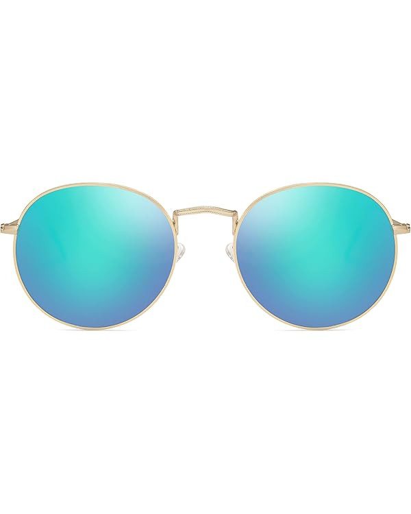 SOJOS Small Round Polarized Sunglasses for Women Men Classic Vintage Retro Shades UV400 | Amazon (US)