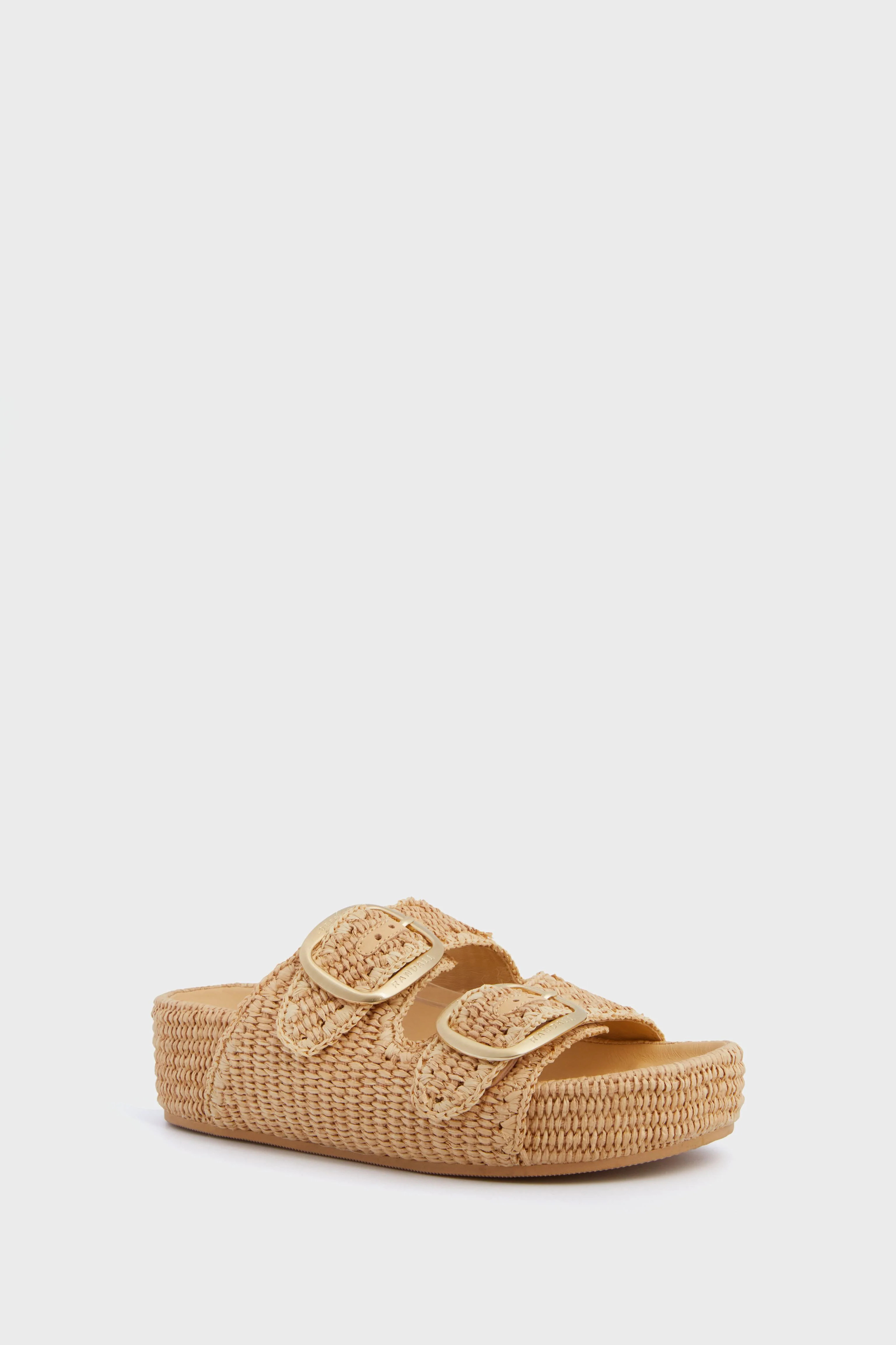 Natural Chunky Woven Raffia Sandals | Tuckernuck (US)