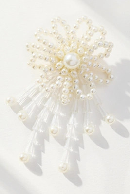 Pearl Floral Brooch | Anthropologie (US)