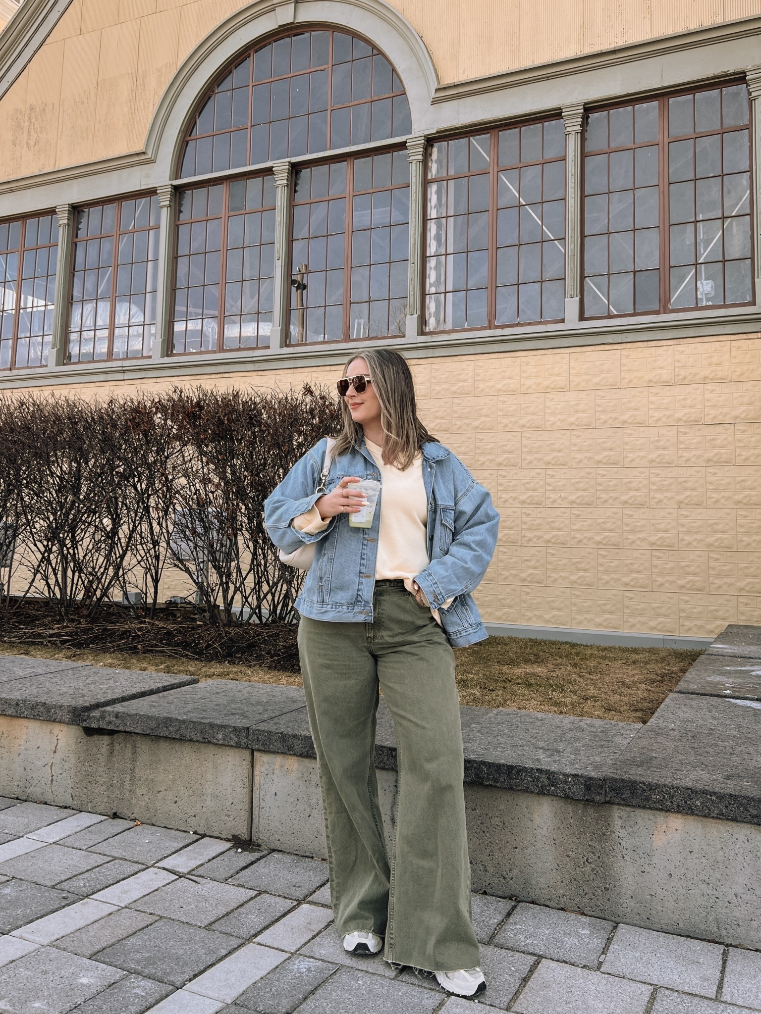 Casual spring outfit! Wearing 32 long in the jeans (I cut the hem off for a custom length). Sized up to XL in the denim jacket for an oversized fit. Butter yellow sweatshirt is old, linked similar also from aerie. My new balance sneakers are super comfy but run big, I’m a 9.5-10 and wear a 9.


#LTKmidsize #LTKjeans #LTKstyletip