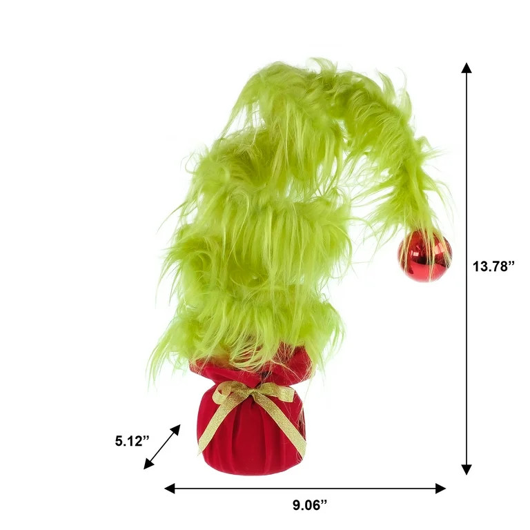 Dr. Seuss' How The Grinch Stole Christmas 13 inch, Green, Furry Tree by Ruz | Walmart (US)