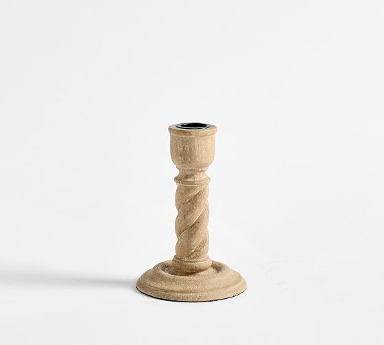 Altair Wood Candleholder | Pottery Barn (US)