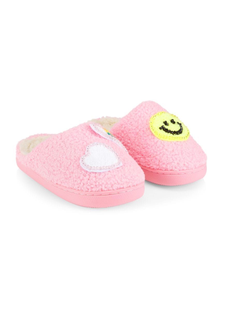 Little Girl's & Girl's Embroidered Patched Slippers | Saks Fifth Avenue
