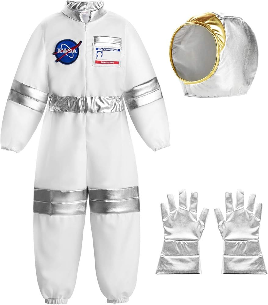 ReliBeauty Boys Astronaut Costume Kids Space Jumpsuit | Amazon (US)