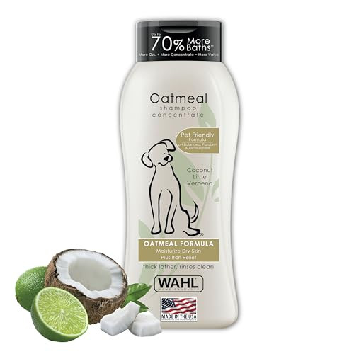 Wahl USA Dry Skin & Itch Relief Pet Shampoo for Dogs – Oatmeal Formula with Coconut Lime Verben... | Amazon (US)
