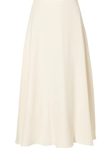 Theory - Cady Midi Skirt - Cream | NET-A-PORTER (UK & EU)