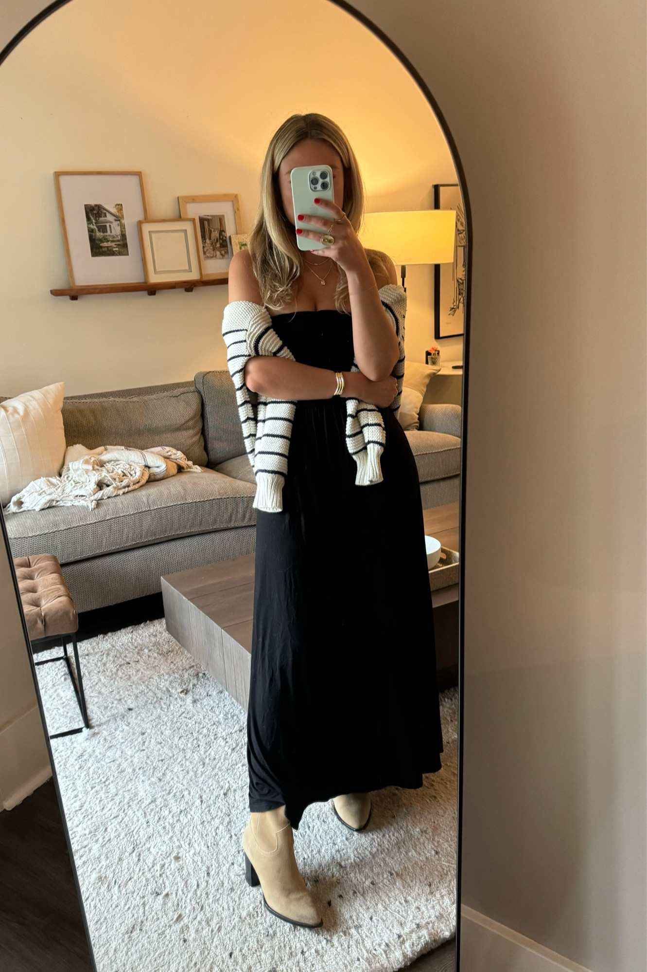 Target black maxi strapless 