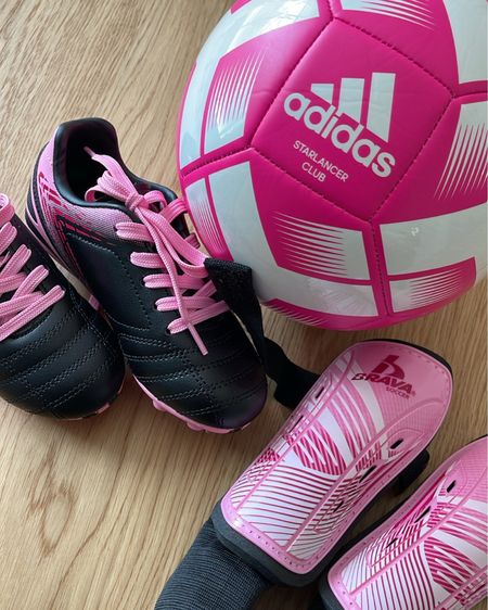 Toddler girl soccer cleats, shin guards & pink ball!

#LTKFind #LTKkids #LTKunder50