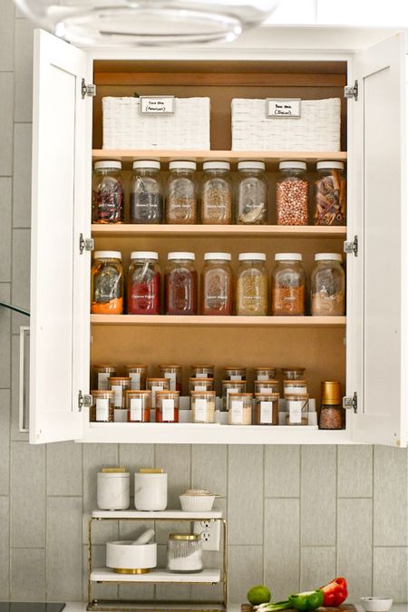 My spice cabinet. #kitchenorganization #kitchengoals #spicerack #spicedrawer #amazonfinds 

#LTKfindsunder50 #LTKhome #LTKsalealert