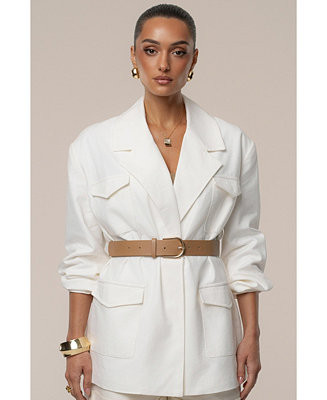 JLUXLABEL Women's Precision Woven Blazer - Macy's | Macy's