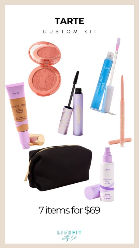 💄🌟 Just got my hands on the Tarte Custom Kit—7 fabulous items for just $69! Whether you need to freshen up your makeup bag or you're just a beauty addict like me, this deal is too good to pass up. From their iconic Shape Tape concealer to a fresh setting spray, it’s got everything to keep your makeup game strong. 🛍️✨ Grab yours before they're gone! #TarteCosmetics #MakeupDeal

#LTKSaleAlert #LTKBeauty #LTKFindsUnder100