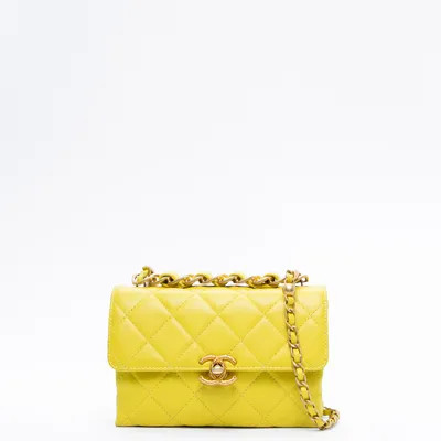 Chain Bar Top Handle Mini Flap Bag | Vivrelle
