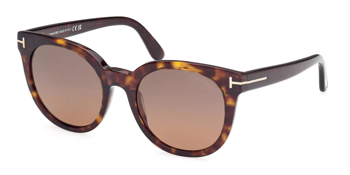 Tom Ford FT1109 MOIRA Polarized 52H Women’s Sunglasses Tortoiseshell Size 53 | SmartBuyGlasses Global