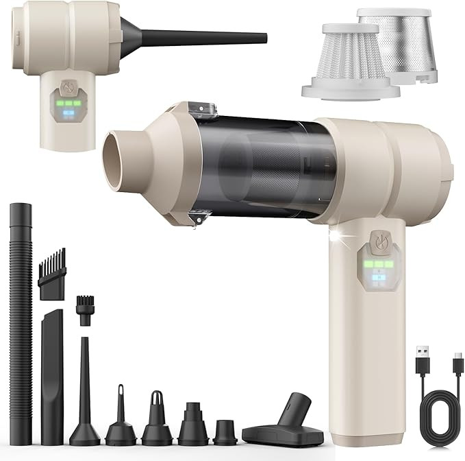 Car Vacuum, Handheld Car Vacuum Cleaner Cordless with Brushless Motor, 20000PA Suction High Power... | Amazon (US)