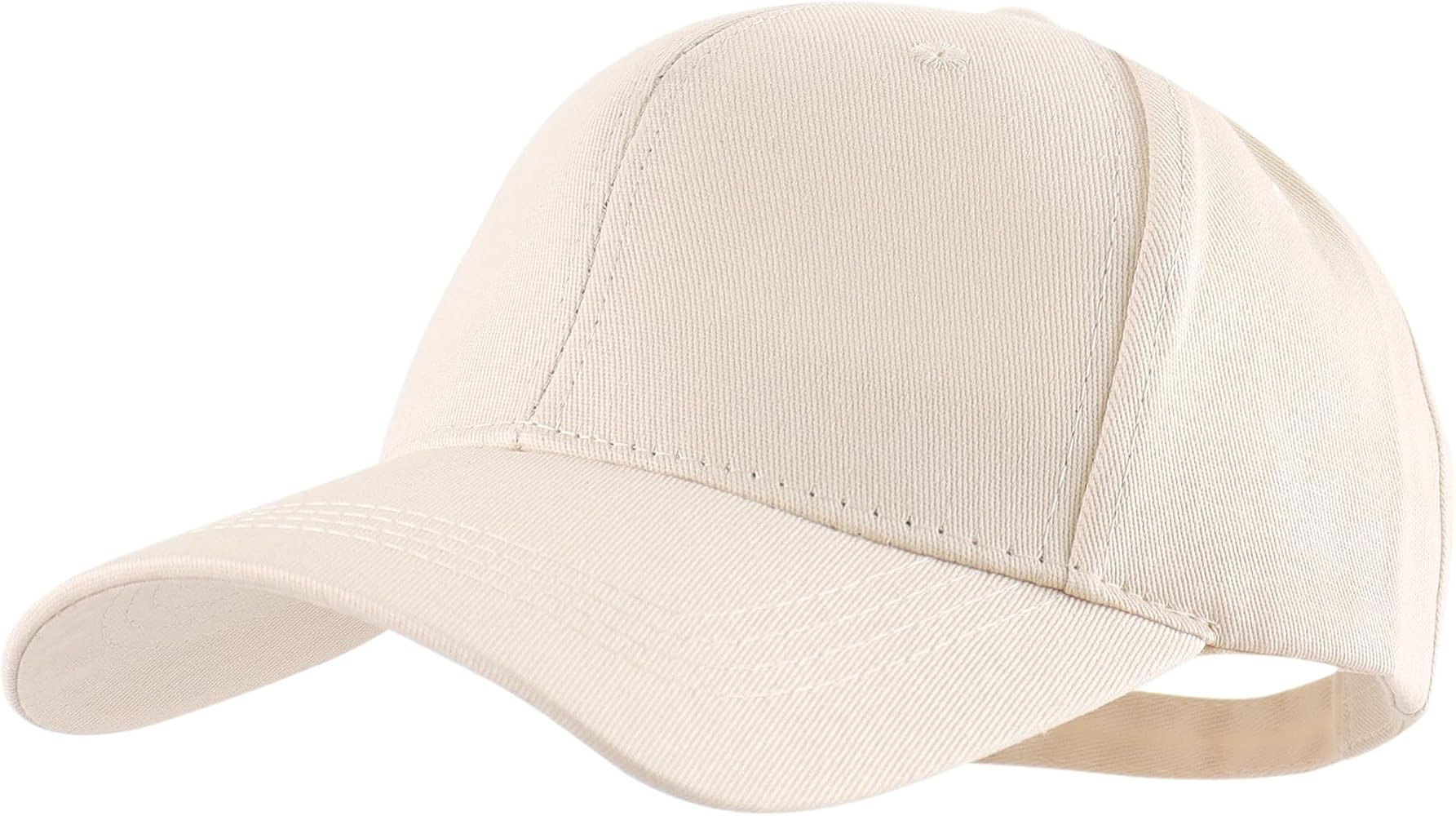 LANGZHEN Unisex Baseball Cap 100% Cotton Fits Men Women Washed Denim Adjustable Dad Hat | Amazon (US)