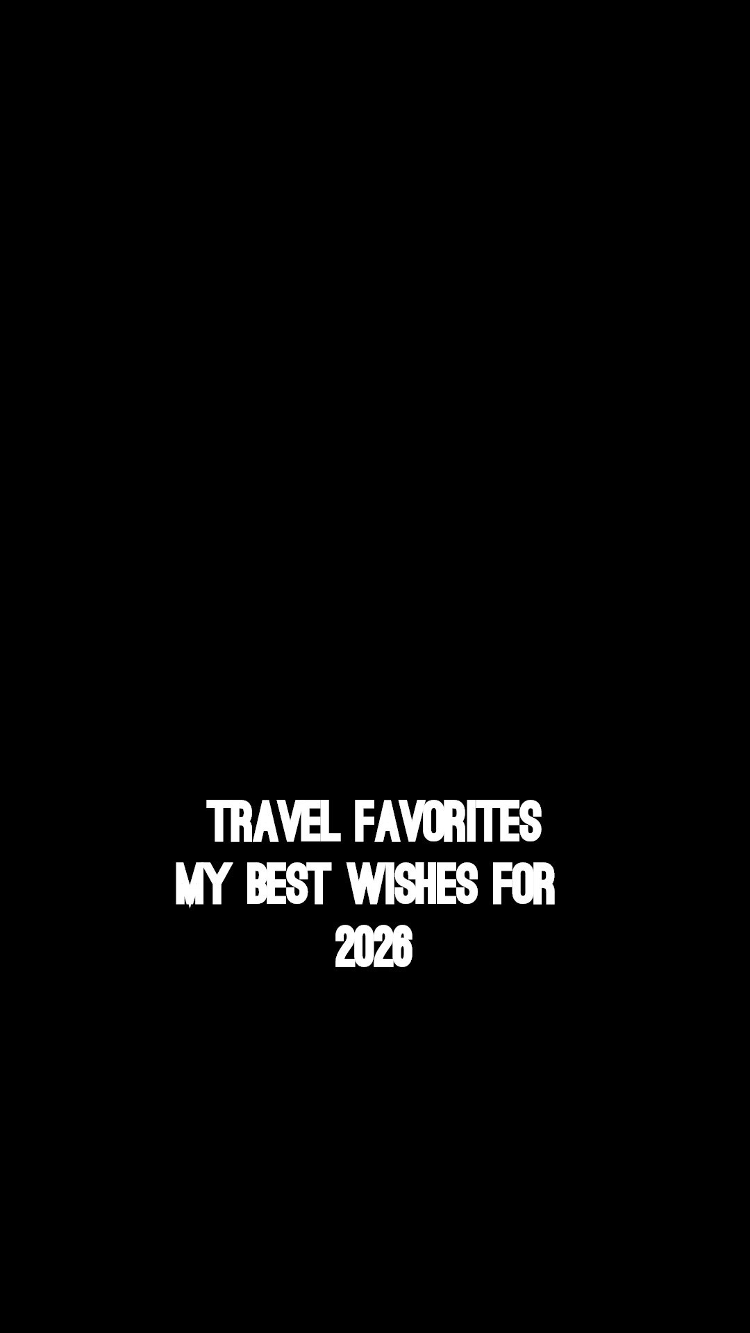 Travel Favorites
My best wishes for 
2026


#LTKTravel #LTKfitnessgoals #LTKSaleAlert