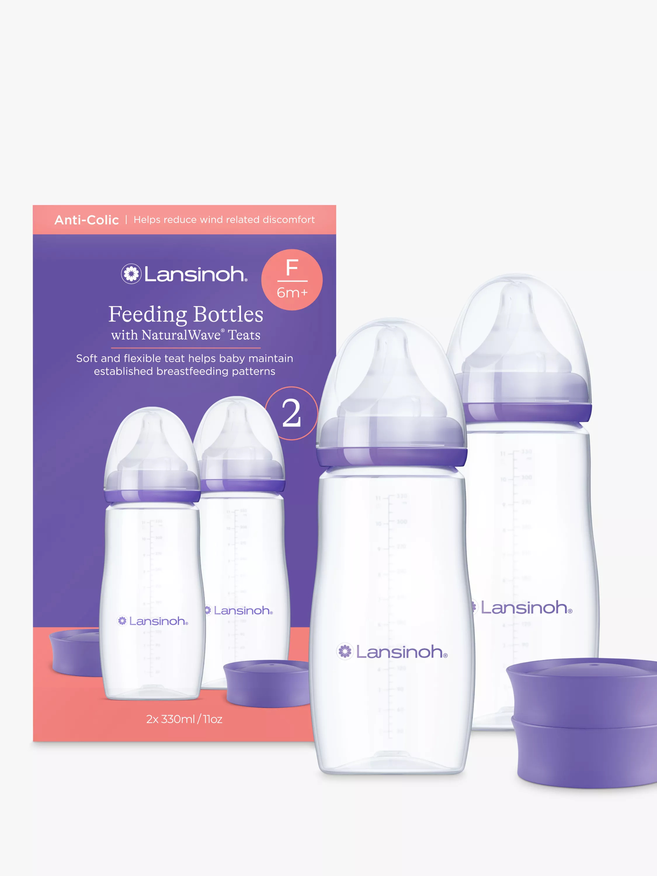 NaturalWave\u2122 Baby Bottle, 330ml, Pack of 2 | John Lewis (UK)