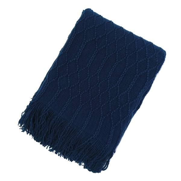 Beverly Poseidon Blue Throw Blanket, 50x60 | At Home