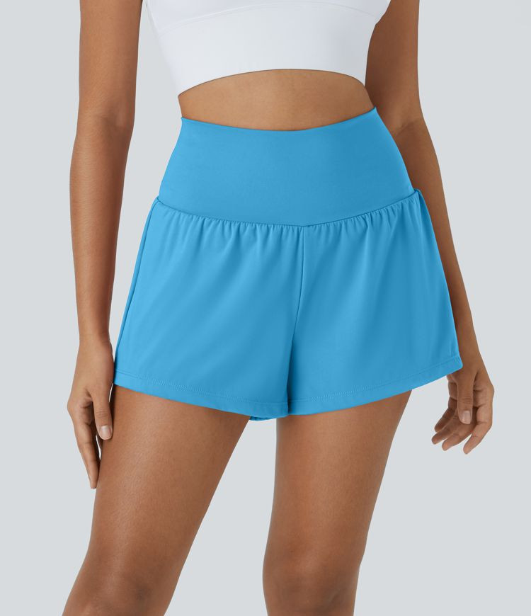 Women’s SoftlyZero™ Airy Super High Waisted Cool Touch Yoga Shorts with Pockets - Halara | HALARA