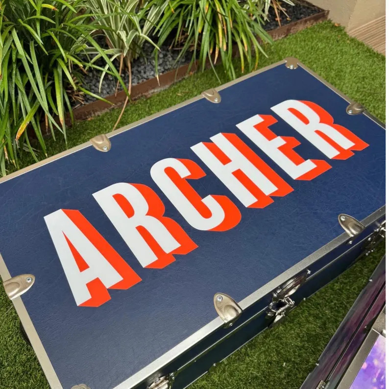 Name Sticker for Camp Trunk, Custom Footlocker, Large Personalized Name Decal, Summer Camp Name L... | Etsy (Global)