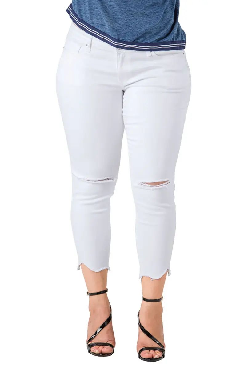 Tessa Chewed Hem Stretch Skinny Jeans | Nordstrom