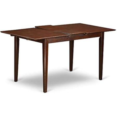 East West Furniture Norfolk Rectangular Table with 12" Butterfly Leaf -Mahogany Finish. | Amazon (US)