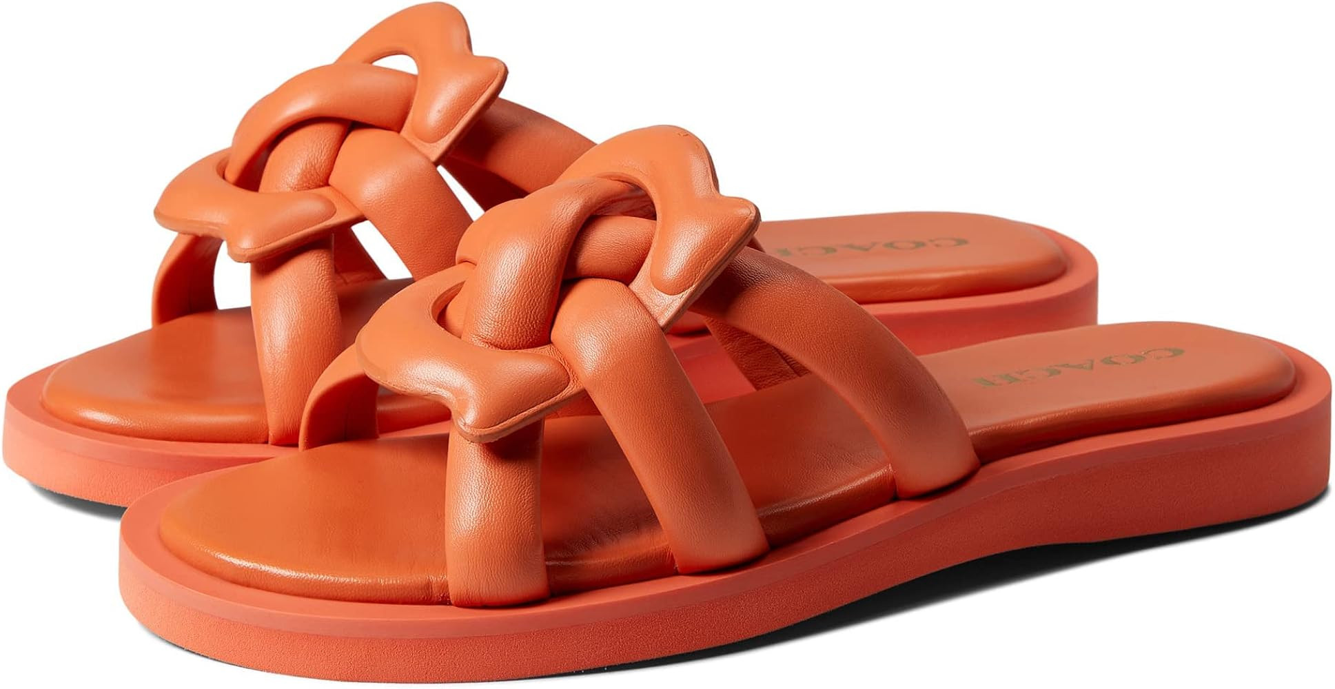 COACH Georgie Leather Sandal | Amazon (US)