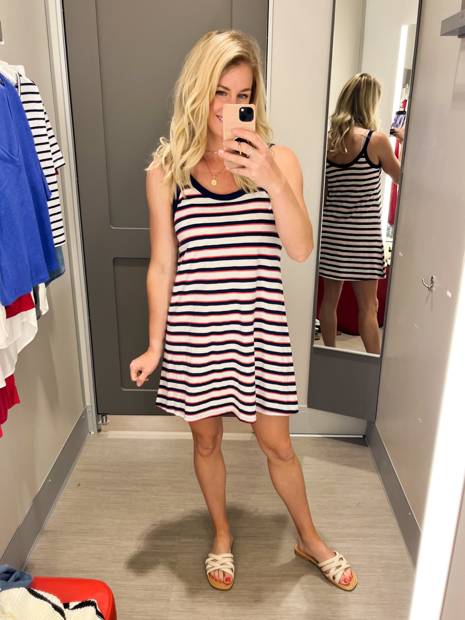 The cutest red white and blue dress! So comfy and easy to throw on. Wearing size small. 

Fourth of July. Fourth of July outfit. Red white and blue. Comfy dress. Mini dress.

#LTKsalealert #LTKunder50 #LTKstyletip