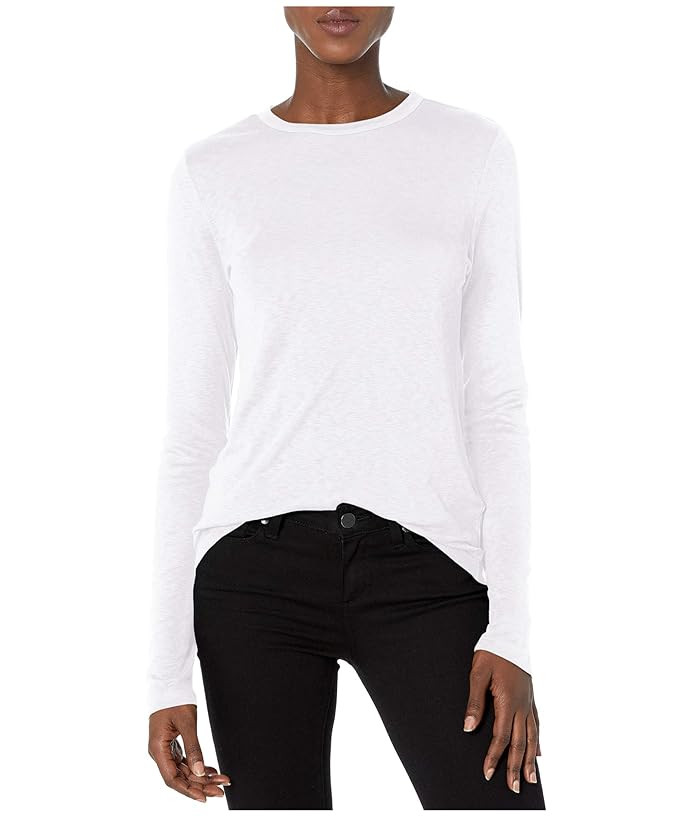 Michael Stars Kristen 1X1 Slub Crew Neck T-Shirt | Zappos
