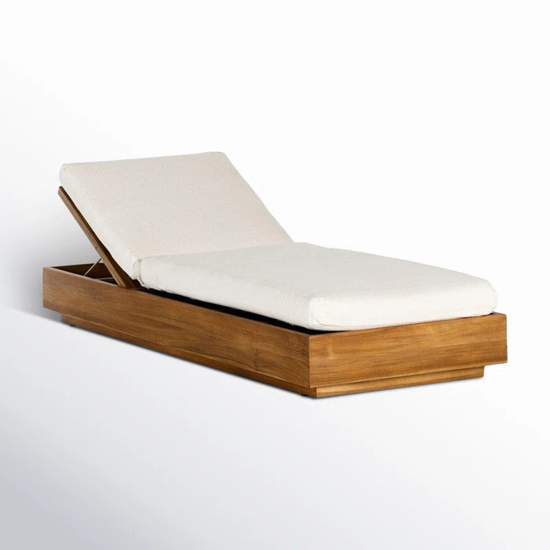 Arvad Outdoor Teak Chaise Lounge | Wayfair North America