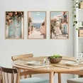 TOARTi Italy Coast Cityscape Framed Canvas Wall Art Set, Neutral Italian Countryside Wall Decor, ... | Walmart (US)