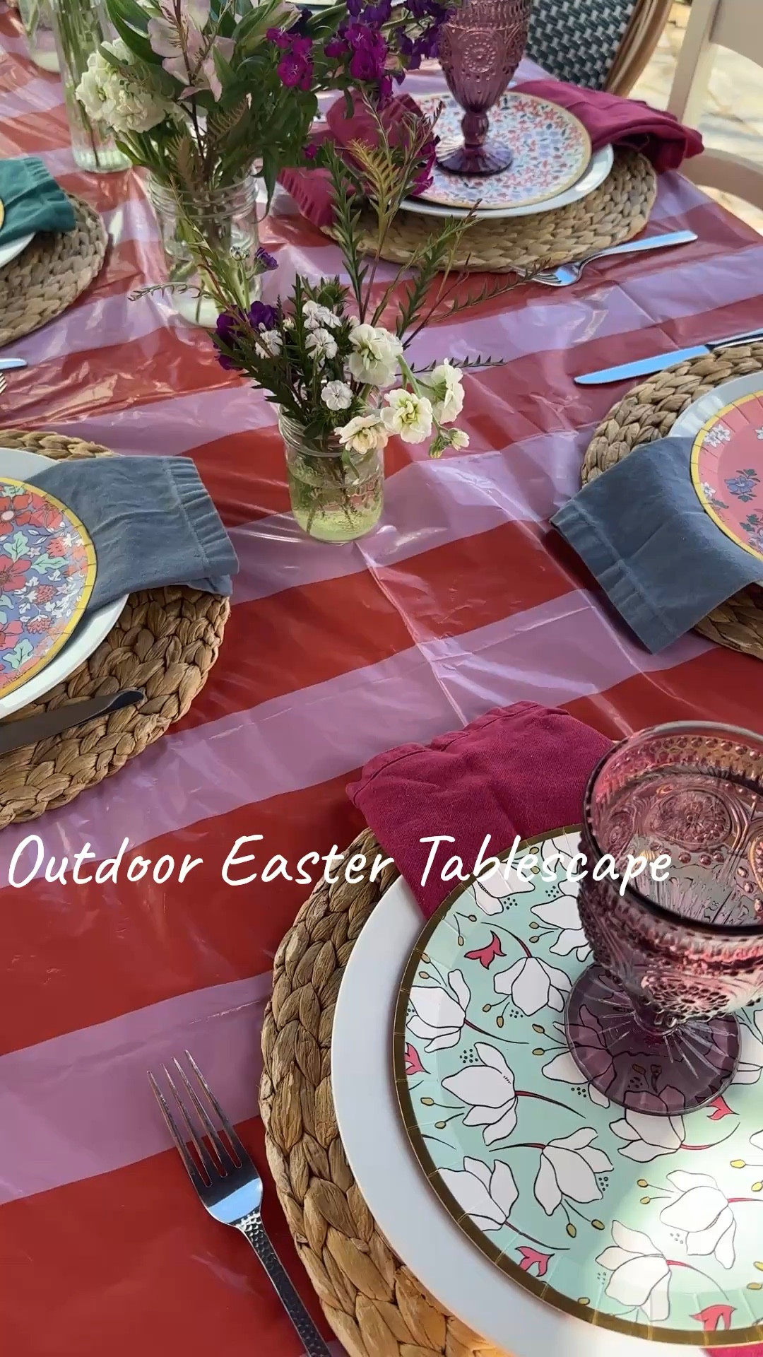 Outdoor Easter tablescspe in fun bright colors! #tablescsoe #eastertable

#LTKSeasonal #LTKFestival