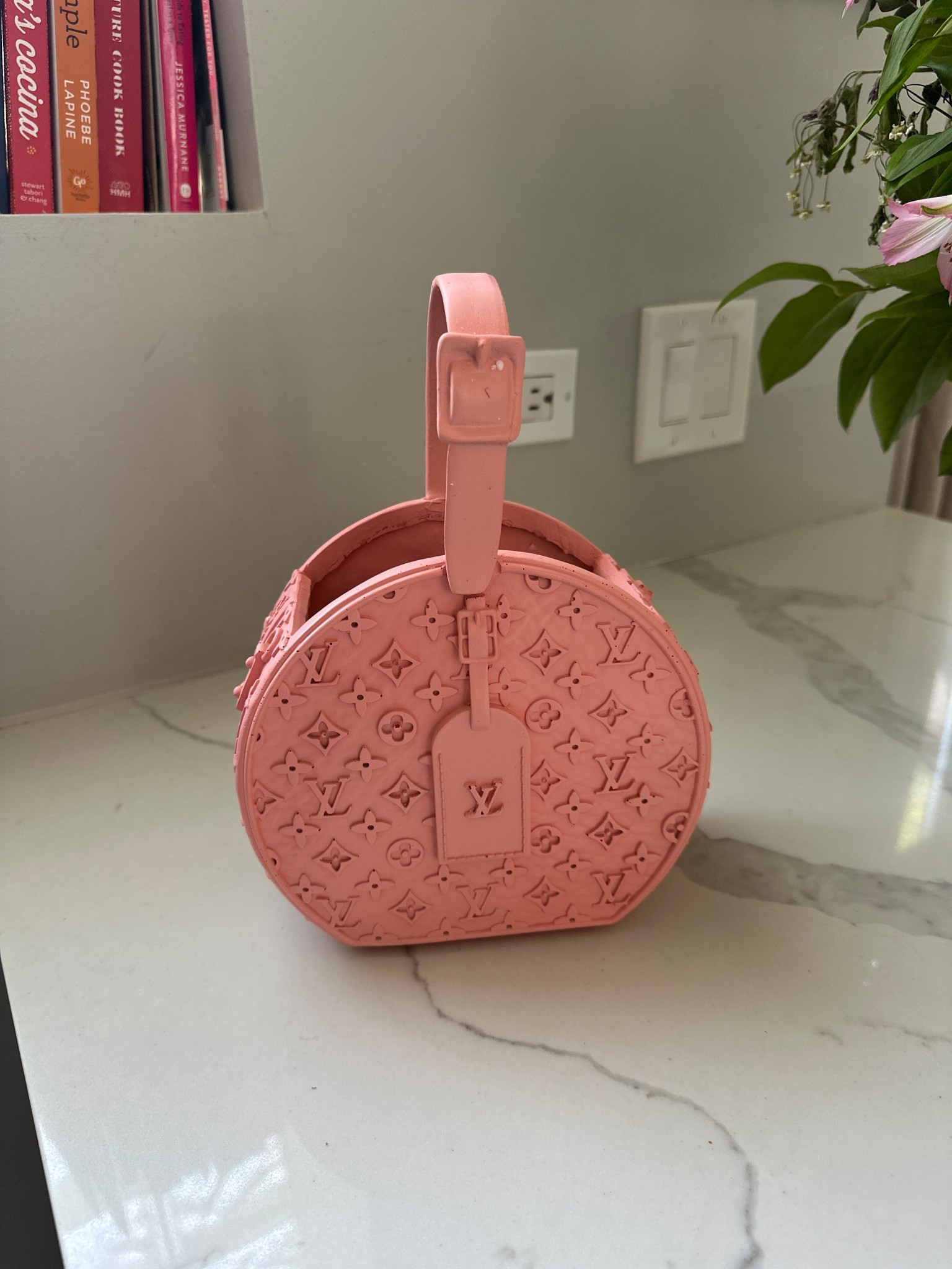 LV flower vase, designer inspired 