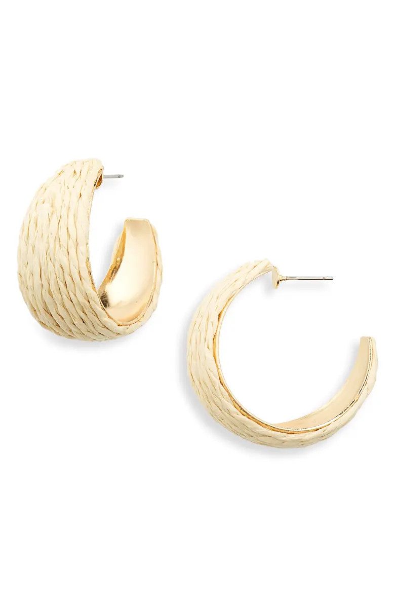 Raffia Hoop Earrings | Nordstrom