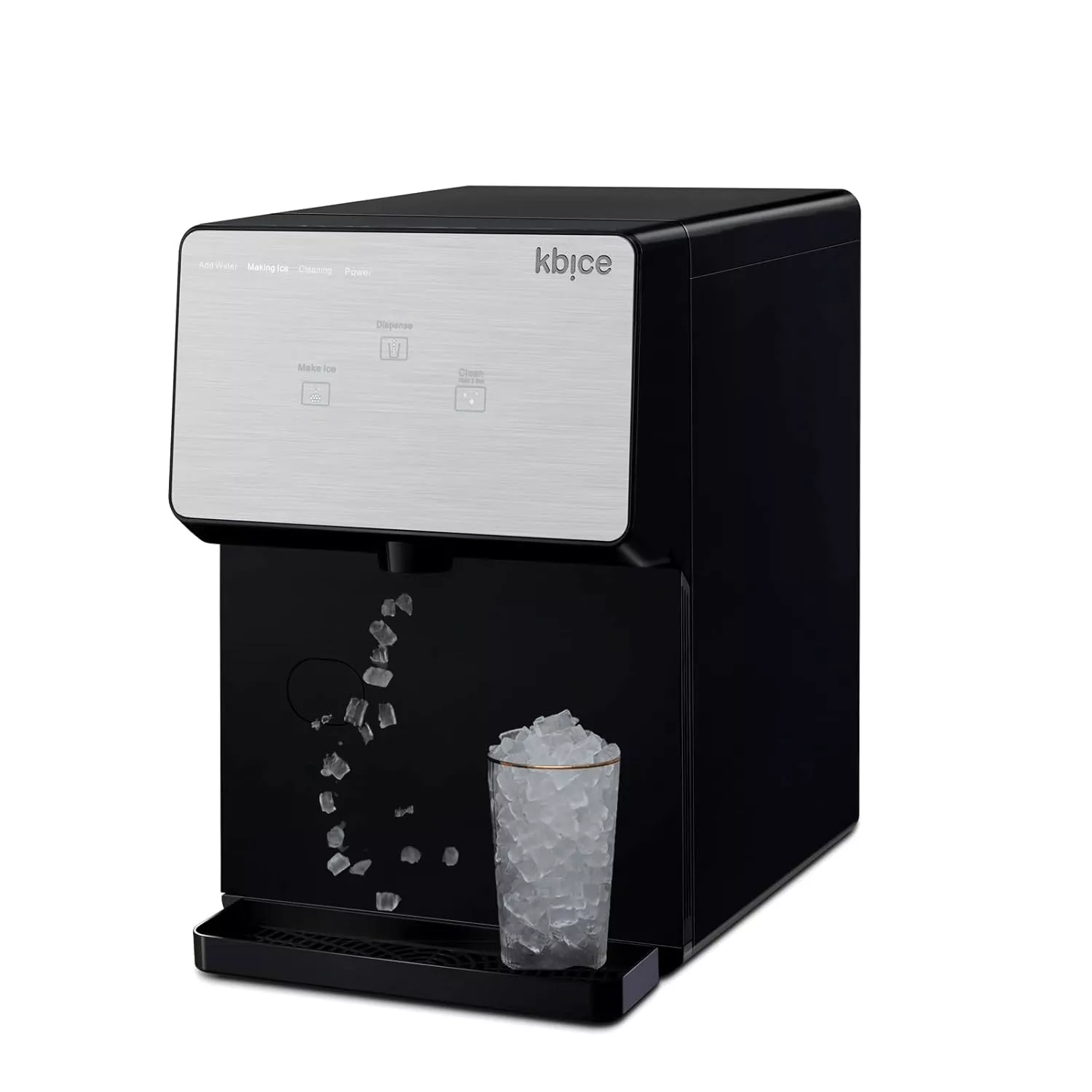 Kndko Nugget Ice Maker Countertop,14,000pcs/45lbs/Day,Pebble Ice Maker w 