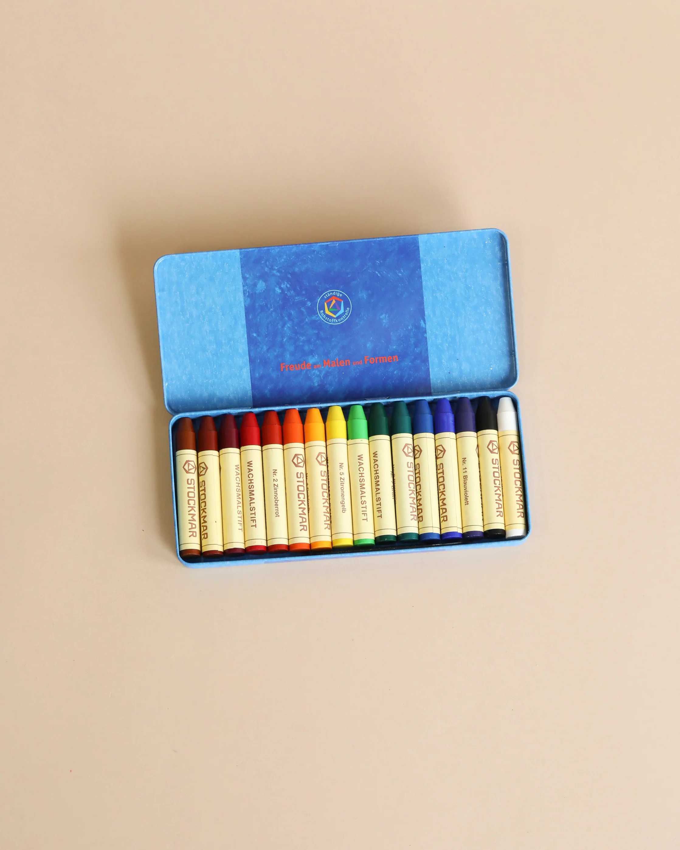Stockmar Wax Stick Crayons Tin Case - 16 Assorted | Odin Parker